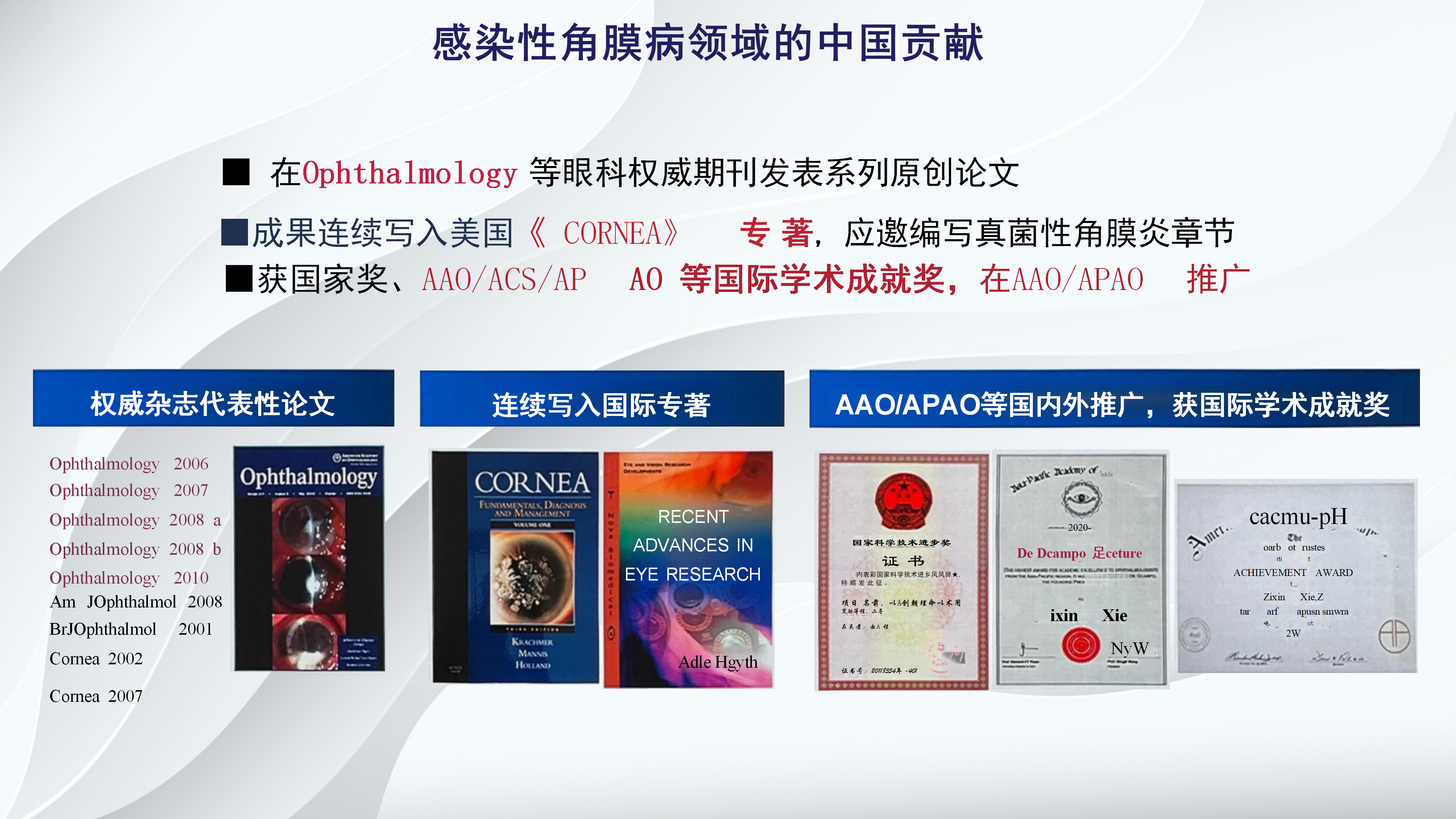角膜病新进展-沧州市眼科医院-杨立东