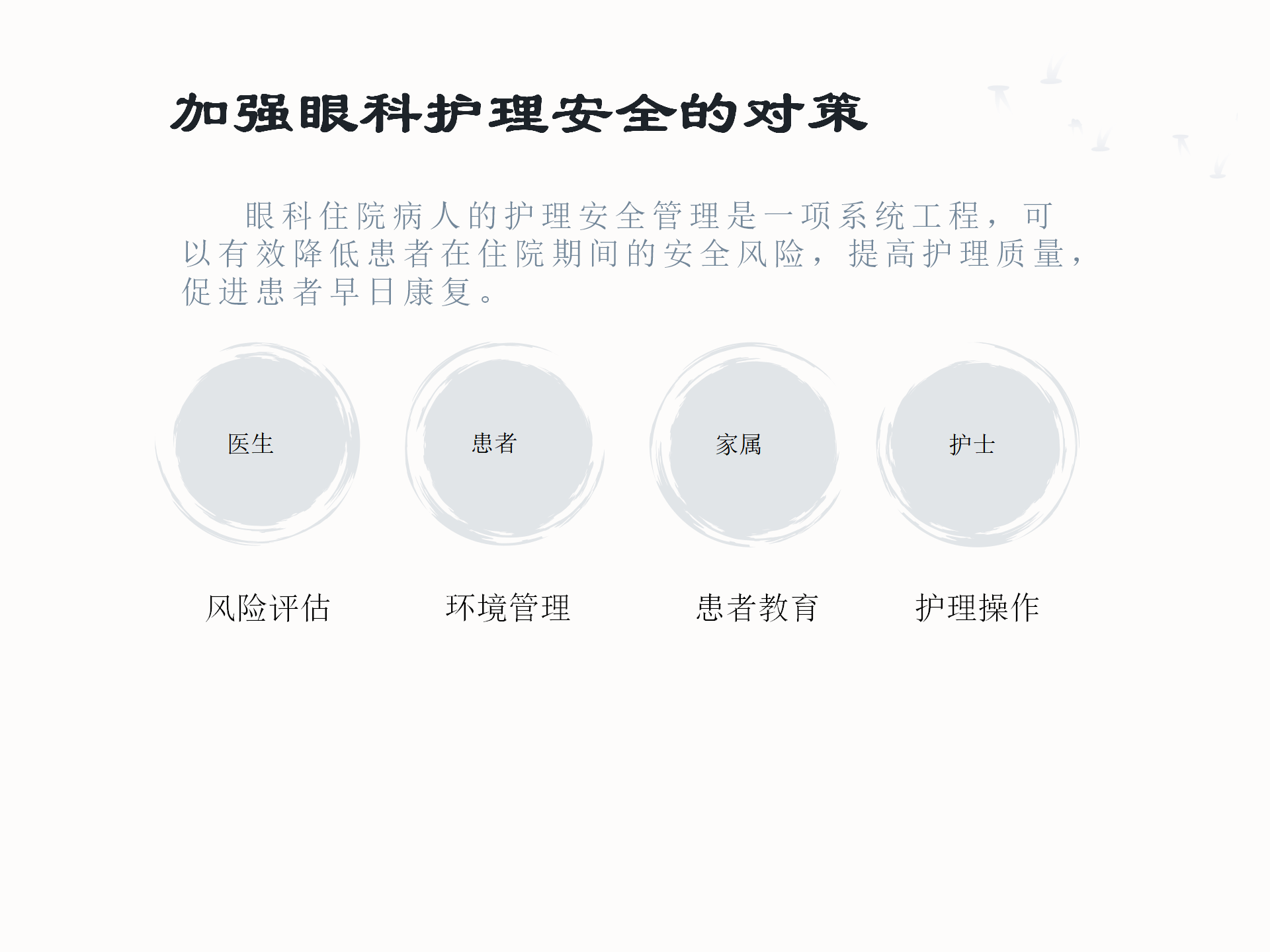 眼科护理安全隐患及防范措施-沧州市眼科医院-代丽华